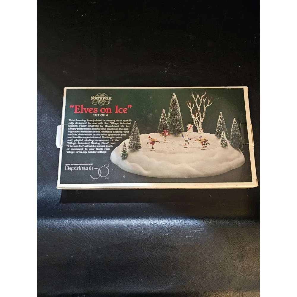 Department 56 North Pole Series Elves on Ice Accessory Set